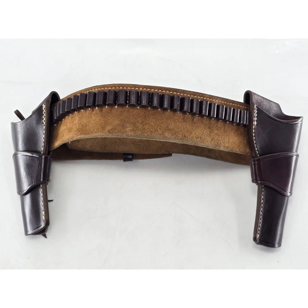 Triple K 789-15 Belt Cheyenne Western DOUBLE Holster - 5 1/2 & 4 5/8 - SEE PICS